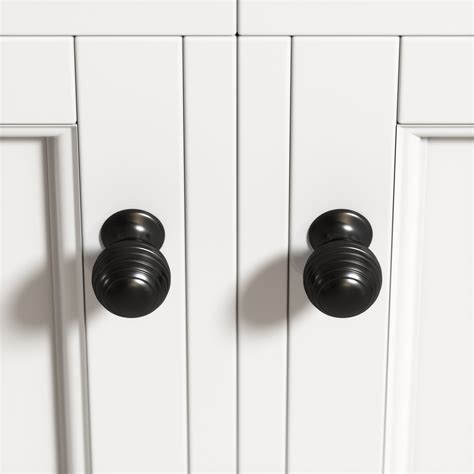 blackened steel cabinet knob|black knobs for kitchen cabinets.